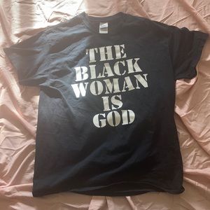 Large men’s T-shirt “The Black Woman is God”